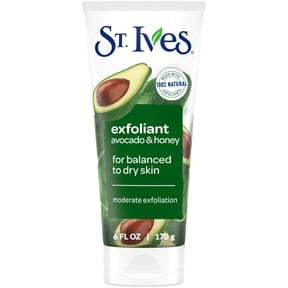 St. Ives Avocado & Honey Face Scrub, Moderate Exfoliating Face Wash with Natural Exfoliants, 6oz