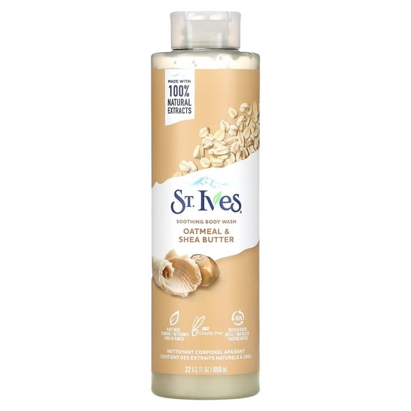 St. Ives, Soothing Body Wash, Oatmeal Shea Butter, 22 fl oz (650 ml)