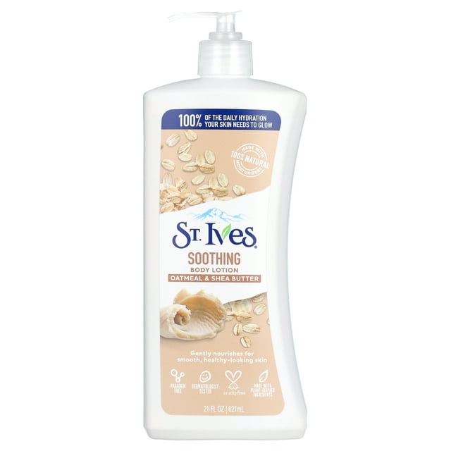 St. Ives Soothing Hand & Body Lotion Oatmeal & Shea Butter 21 fl oz