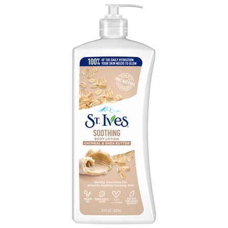 St. Ives Soothing Hand & Body Lotion Oatmeal & Shea Butter 21 oz - 2 Pack