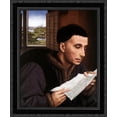 thumbnail image 1 of St. Ivo 20x24 Black Ornate Wood Framed Canvas Art by Weyden, Rogier van der, 1 of 2