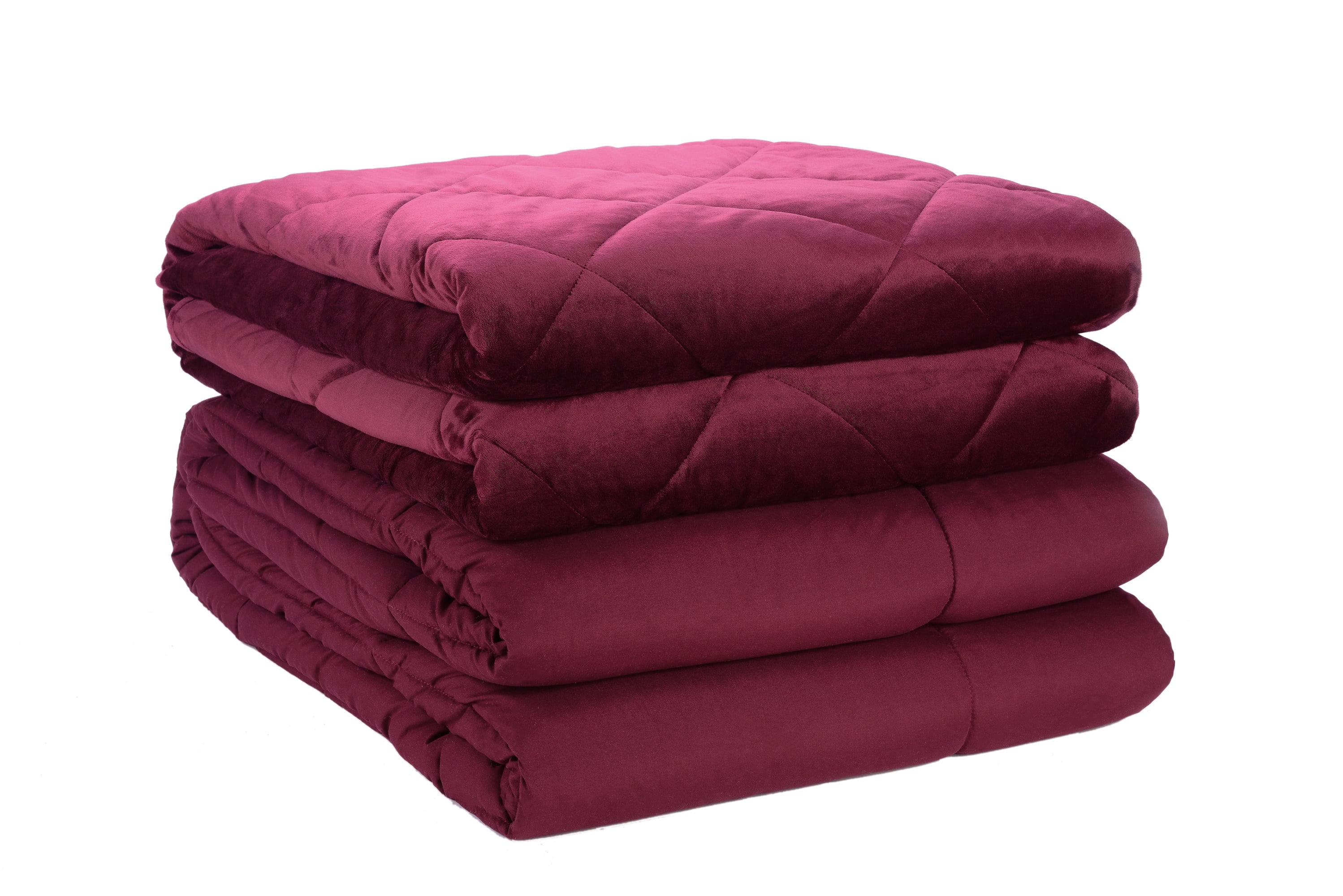 St. James Home 2pc Velvet blanket & Microfiber Comforter Set, Tawny Port, Twin
