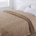 thumbnail image 1 of St. James Home Cozy Down Alternative Reversible Blanket King - Tan, 1 of 5