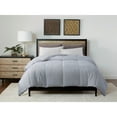 thumbnail image 1 of St. James Home European Gusset Down Alternative Comforter Gray King, 1 of 5