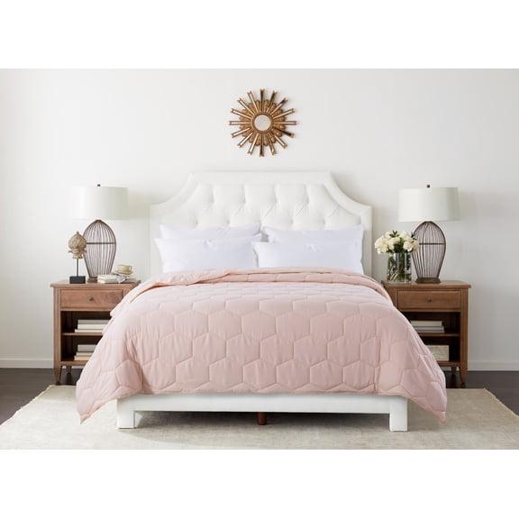 St. James Home Honeycomb Down Alternative Bed Blanket, Pink, Full/Queen