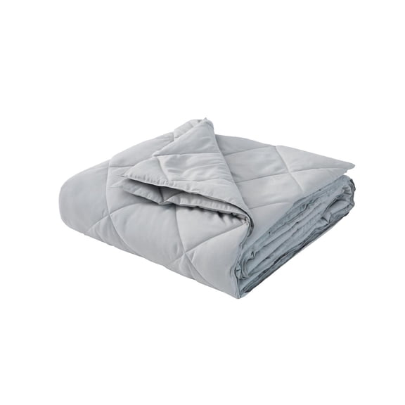 St. James Home Soft Cover Nano Feather Filled Blanket, Light Grey, Full/Queen