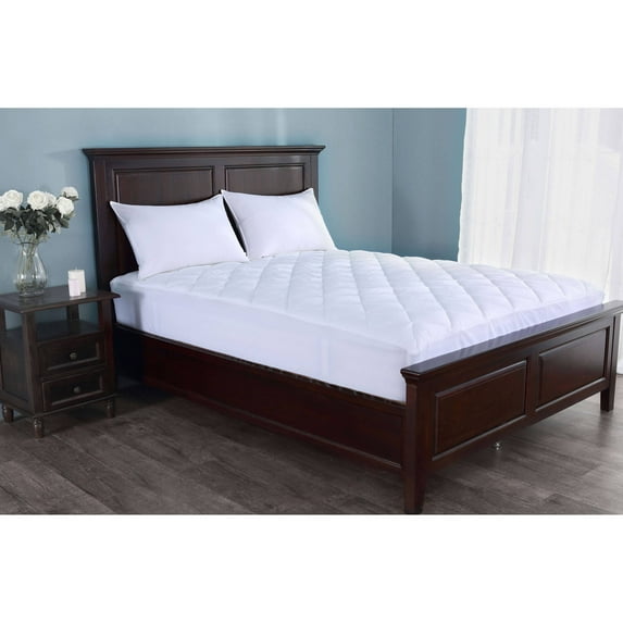 St. James Home Stain Resistant Mattress Pad, 400 Thread Count, Queen
