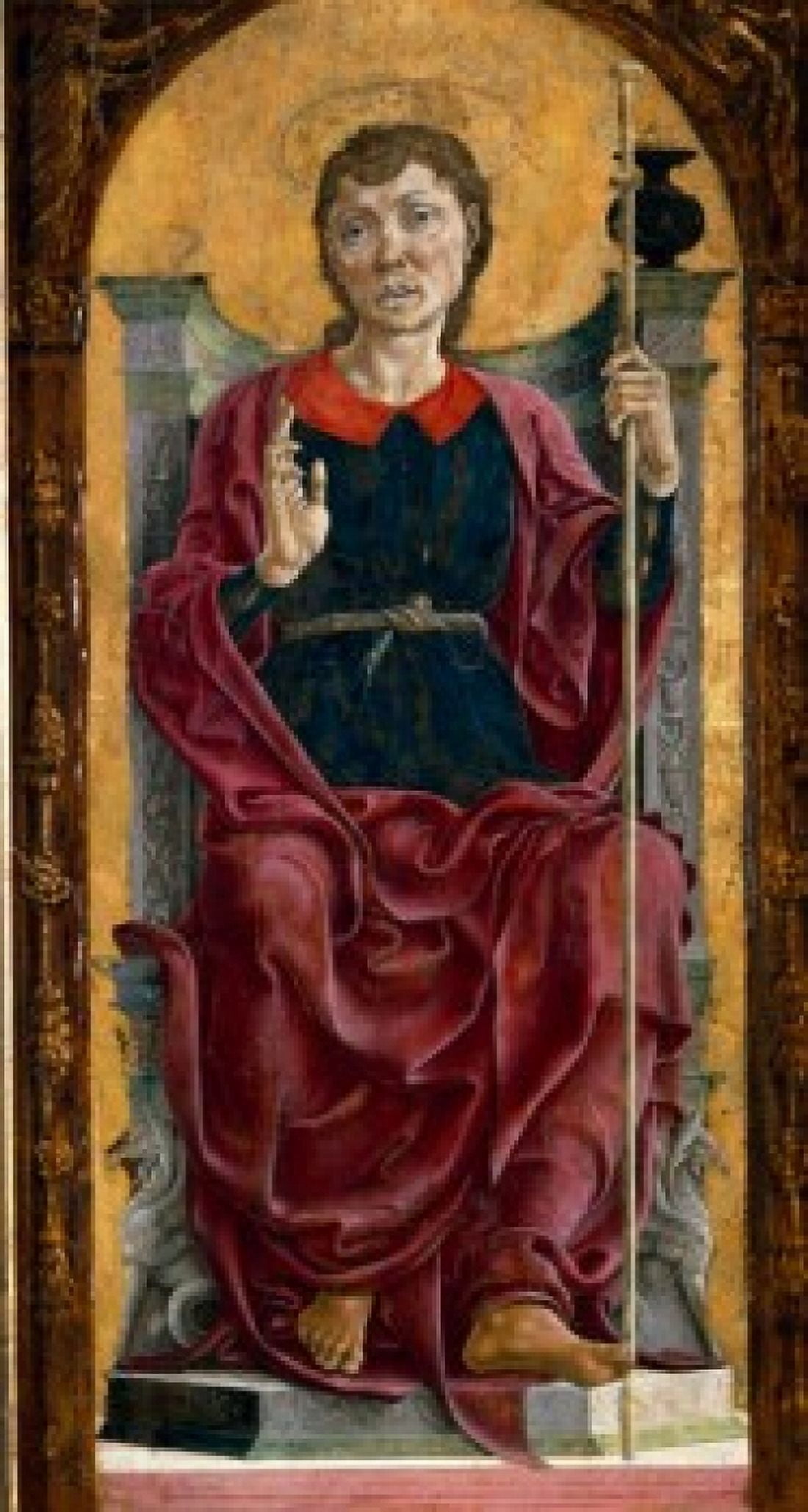 St James by Cosme Tura (c 1431-1495) Caen Musee des Beaux-Arts Canvas Art - Cosme Tura (18 x 24)