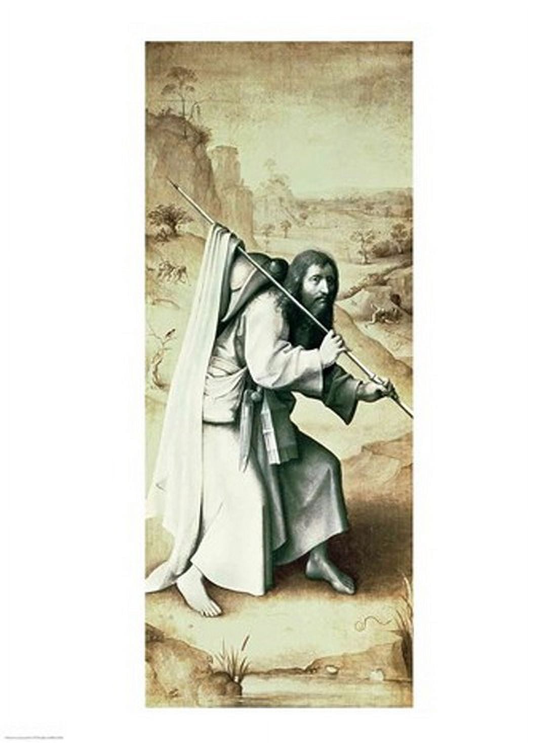 St James the Greater Exterior of Left Wing of Last Judgement Altarpiece Canvas Art - Hieronymus Bosch (18 x 24)