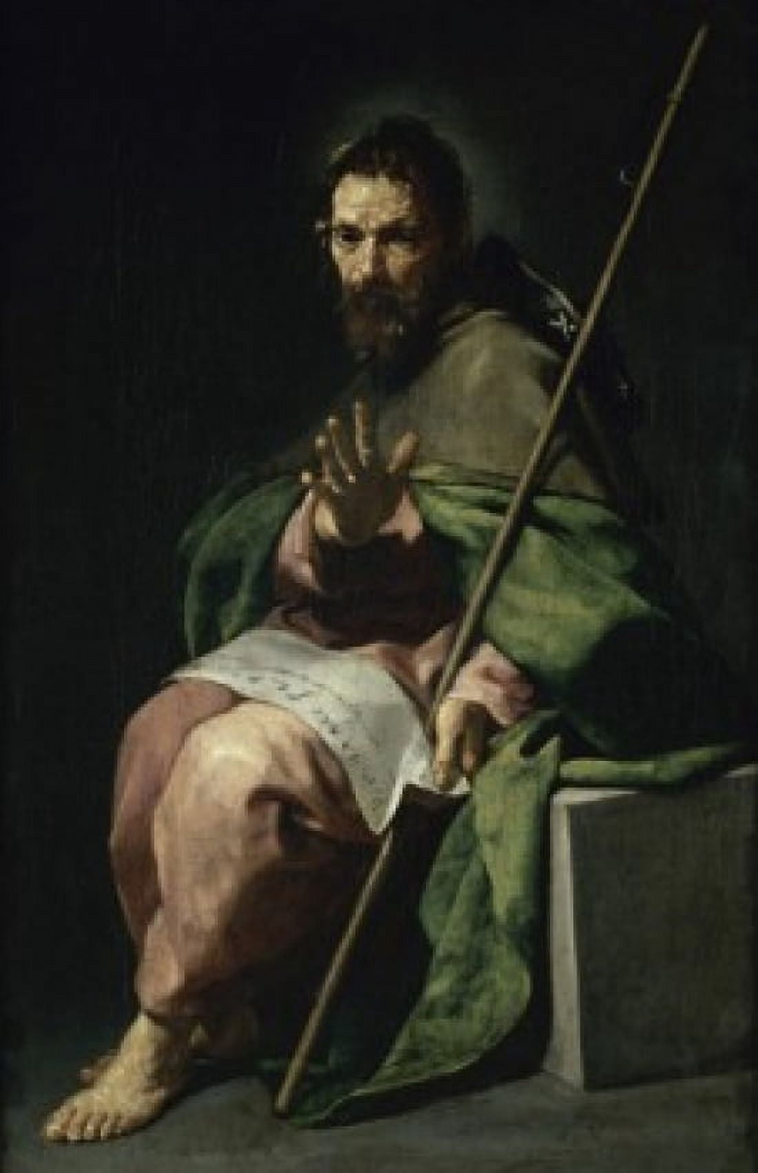 St James the Major Alonso Cano (1601-1667Spanish) Musee du Louvre Paris Canvas Art - Alonso Cano (18 x 24)