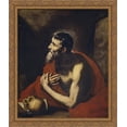 thumbnail image 1 of St. Jerome 28x34 Large Gold Ornate Wood Framed Canvas Art by Jusepe de Ribera, 1 of 2