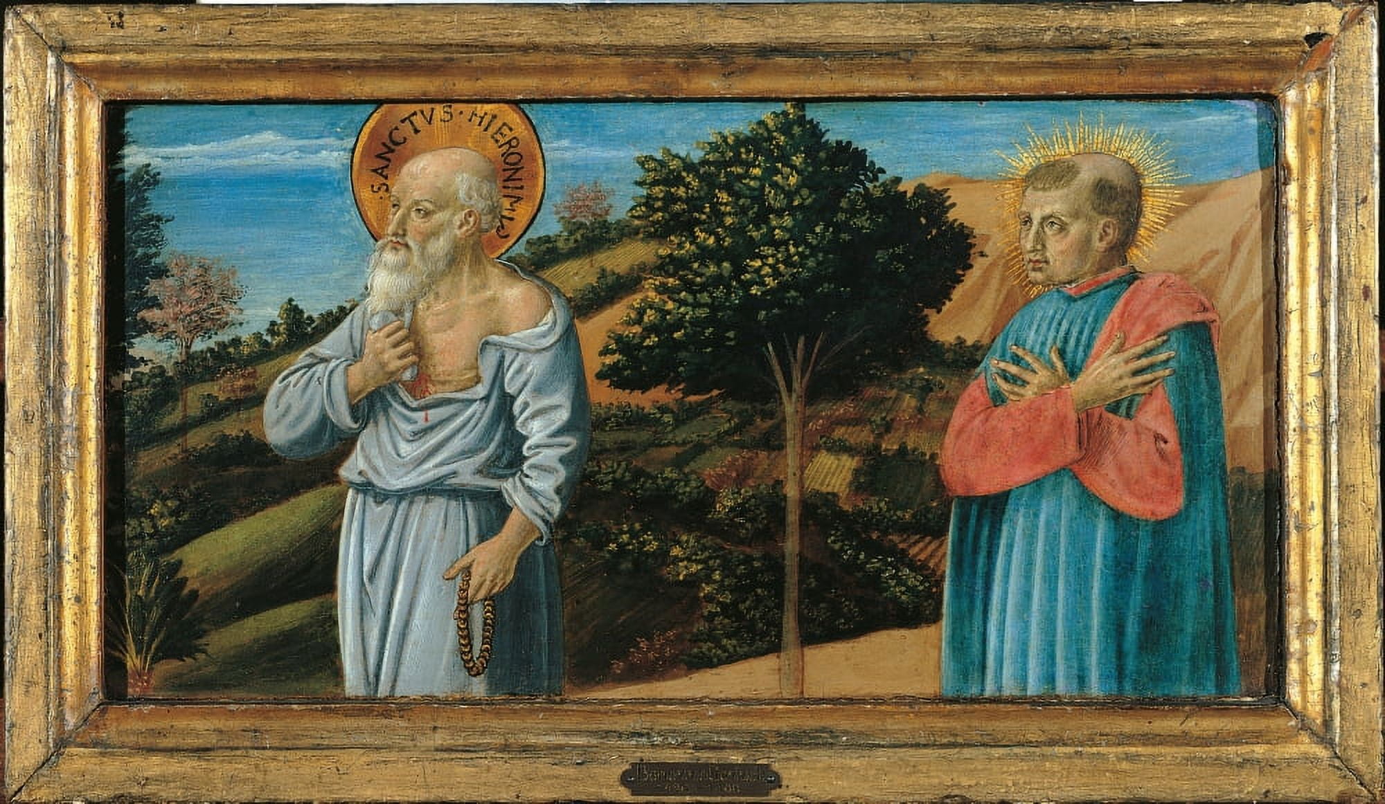 St Jerome And A Monk Canvas Art - (36 x 24)