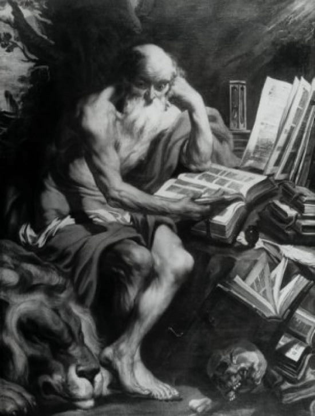 St Jerome Jacob Jordaens (1593-1678 Flemish) Canvas Art - Jacob Jordaens (18 x 24)