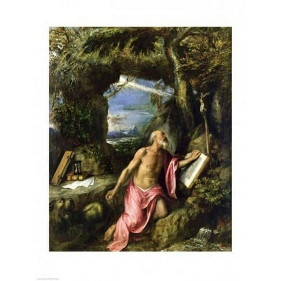 St. Jerome Poster Print by Titian - 24 x 36 in. - Large
