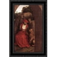 thumbnail image 1 of St. Jerome and the Lion 18x24 Black Ornate Wood Framed Canvas Art by Memling, Hans, 1 of 2
