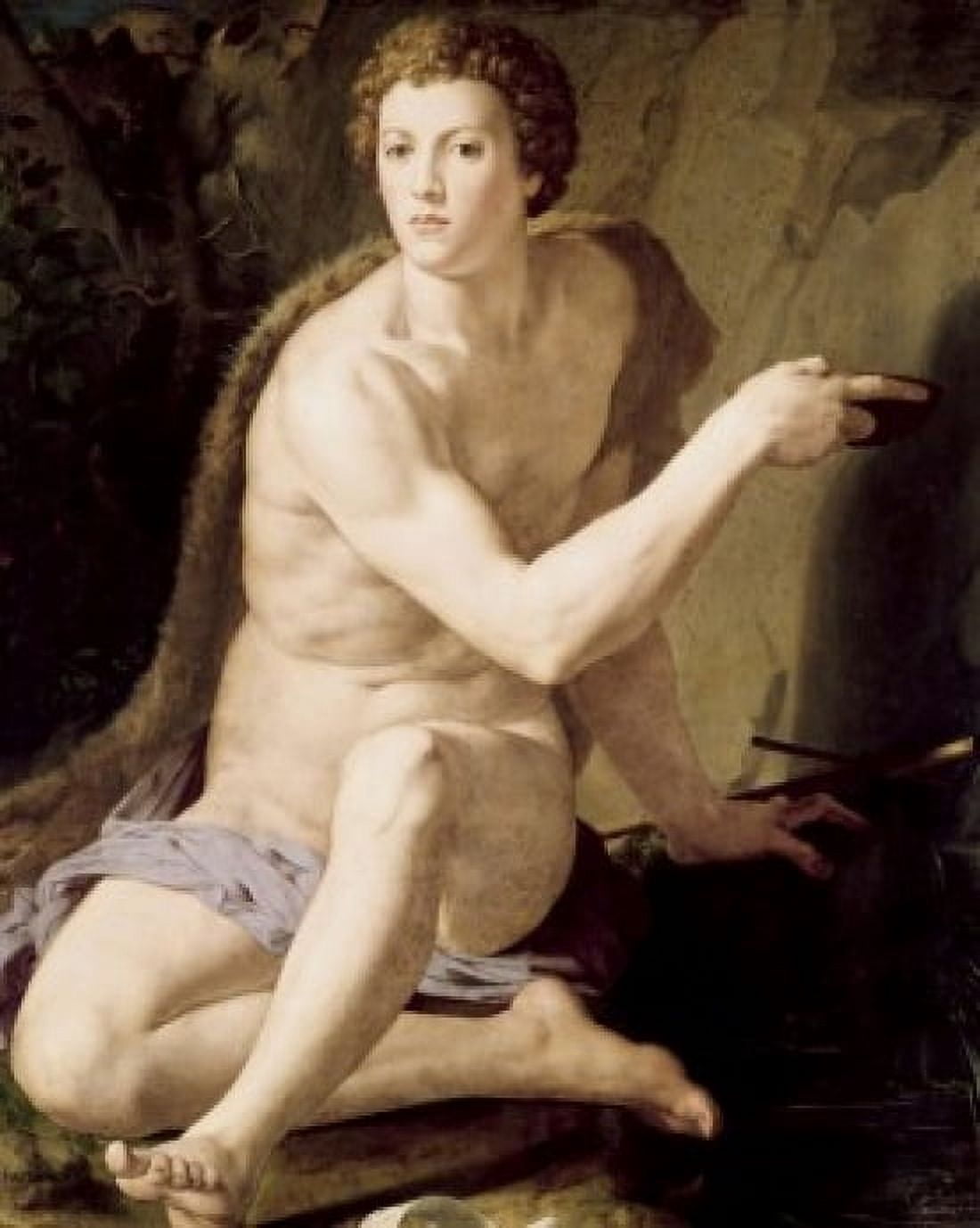 St John The Baptist Agnolo Bronzino (1503-1572 Florentine) Canvas Art - (18 x 24)