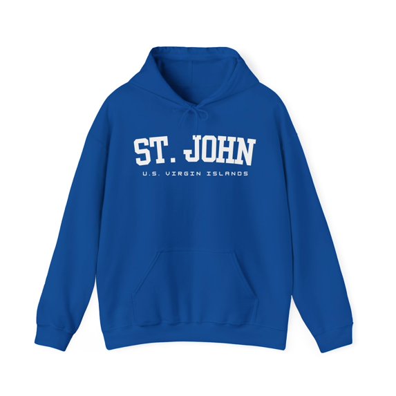 St John U.S. Virgin Islands Collegiate Classic Hoodie Hooded Sweatshirt Gift Souvenirs