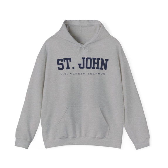 St John U.S. Virgin Islands Collegiate Classic Hoodie Hooded Sweatshirt Gift Souvenirs