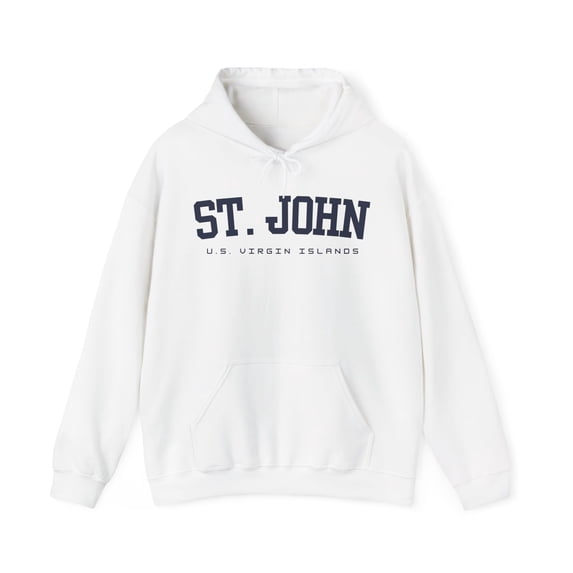 St John U.S. Virgin Islands Collegiate Classic Hoodie Hooded Sweatshirt Gift Souvenirs