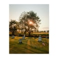 thumbnail image 1 of St. John Vianney Cemetery, Irasburg 01 - Irasburg Vermont Photography Sunset Patriotic Landscape Rural Nature Scenic Unframed Wall Art Print 30 x 40 inches, 1 of 13