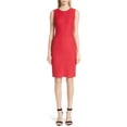 thumbnail image 1 of St. John Womens Adina Knit Sheath Dress, Pink, 2, 1 of 1