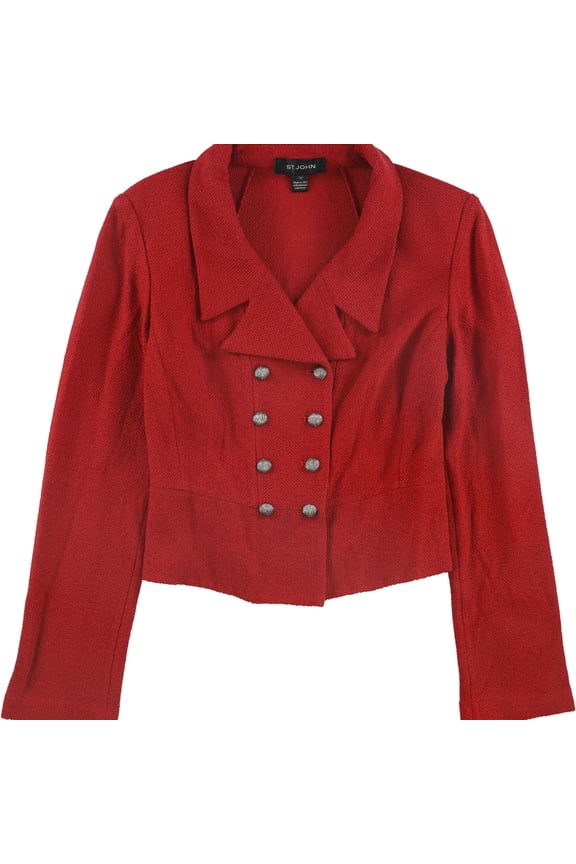 Womens Gail Cropped Jacket, Red, 8