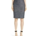 thumbnail image 1 of St. John Womens Sequin Tweed Pencil Skirt, Blue, 10, 1 of 1