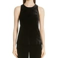 thumbnail image 1 of St. John Womens Velvet Sleeveless Blouse Top, Black, Small, 1 of 2