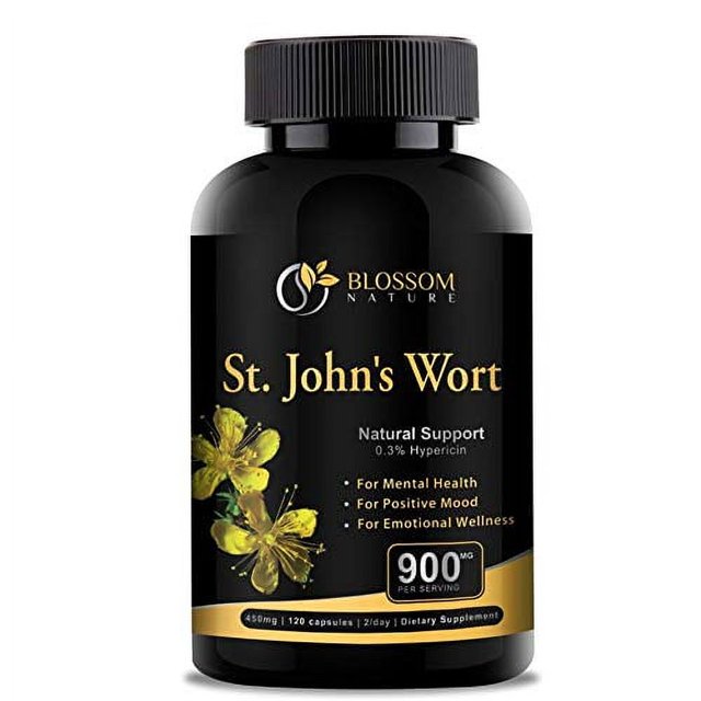 St.John's Wort 900mg SupplementNatural Antidepressant for Mood Boost