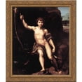 thumbnail image 1 of St. John the Baptist in the Desert 20x20 Gold Ornate Wood Framed Canvas Art by Raphael, 1 of 2