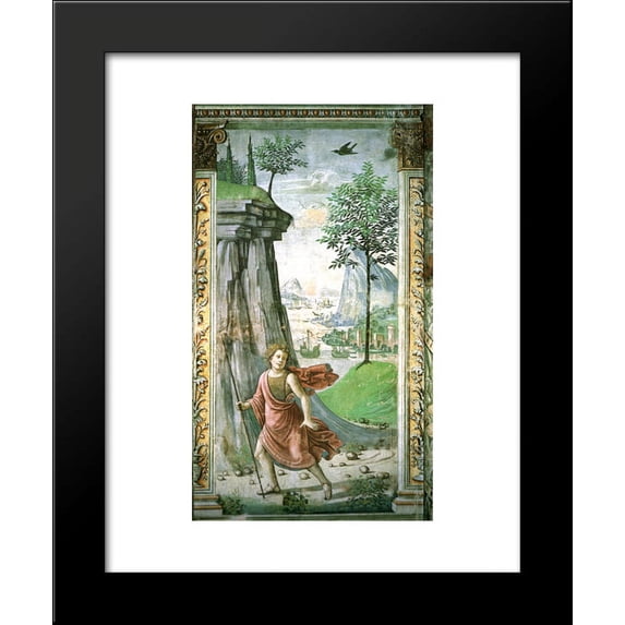 St. John the Baptist in the Desert 20x24 Framed Art Print by Domenico Ghirlandaio
