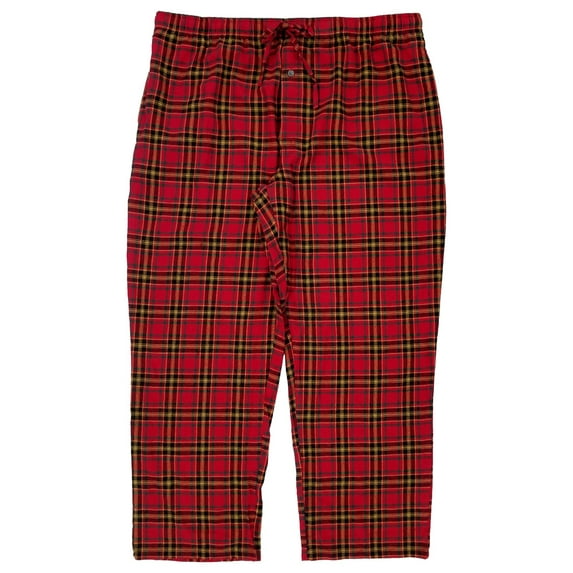 St. Johns Bay Mens Red Tartan Plaid Flannel Sleep Pants Pajama Bottoms XXL