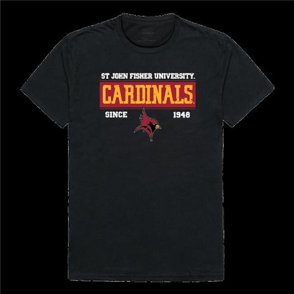 St. Johns University Fisher Cardinals College Established T-Shirt, Black - Large