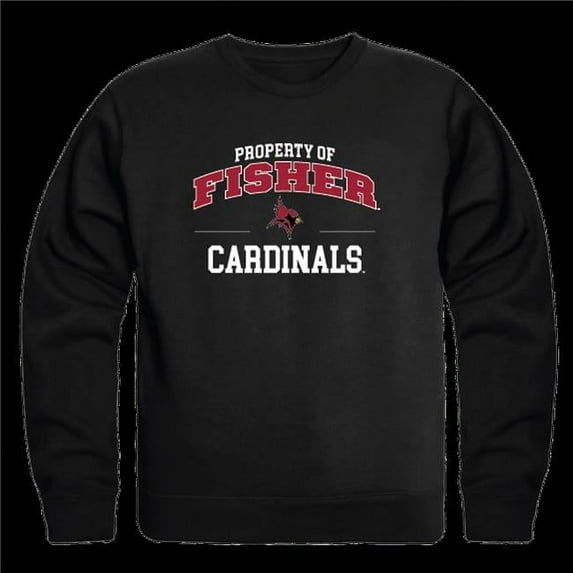 St. Johns University Fisher Cardinals Property of Crewneck Sweatshirt, Black - Small