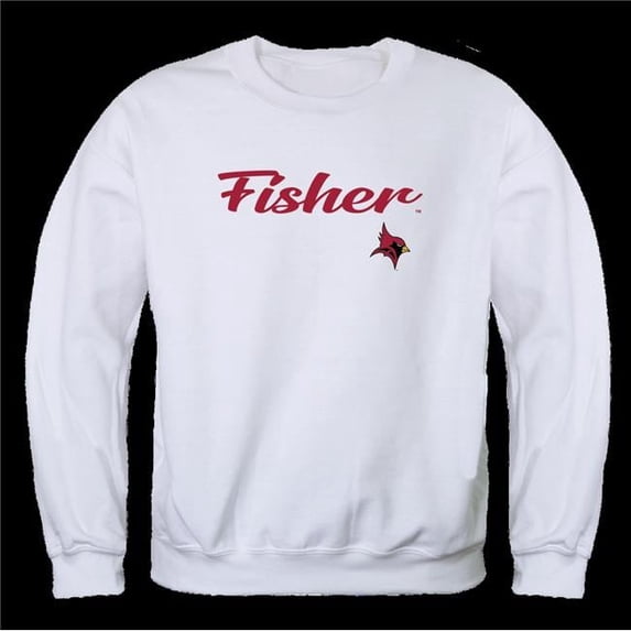 St. Johns University Fisher Cardinals Script Crewneck Sweatshirt, White - Large