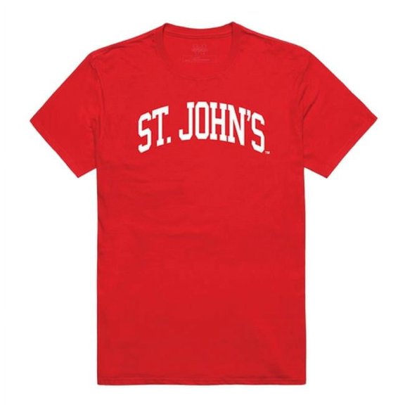 St Johns University Men College T-Shirt, Red - Large