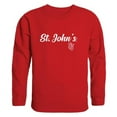 thumbnail image 1 of St. Johns University Script Crewneck T-Shirt, Red - Small, 1 of 1