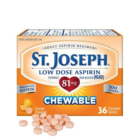 St Joseph Aspirin Chew Size 36ct St Joseph Aspirin Chew 36ct