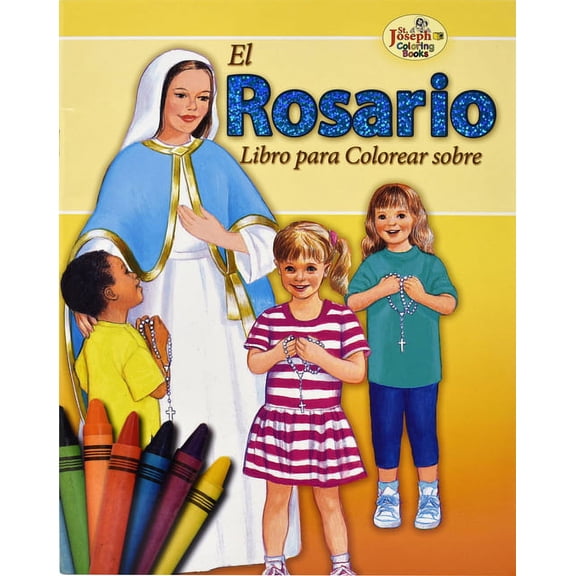 St. Joseph Coloring Books Libro Para Colorear Sobre El Rosario, (Paperback)