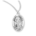 thumbnail image 1 of St. Joseph Sterling Silver Medal Necklace, 1 of 10