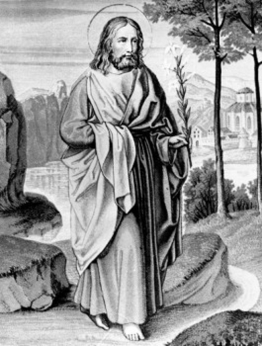 St Joseph by unknown artist print Canvas Art - (24 x 36)