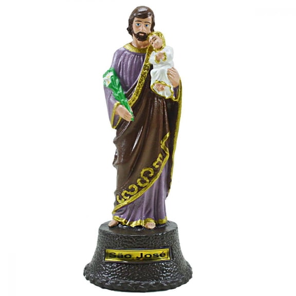 St Joseph with Child Jesus 8" Statue - Shatterproof Material
