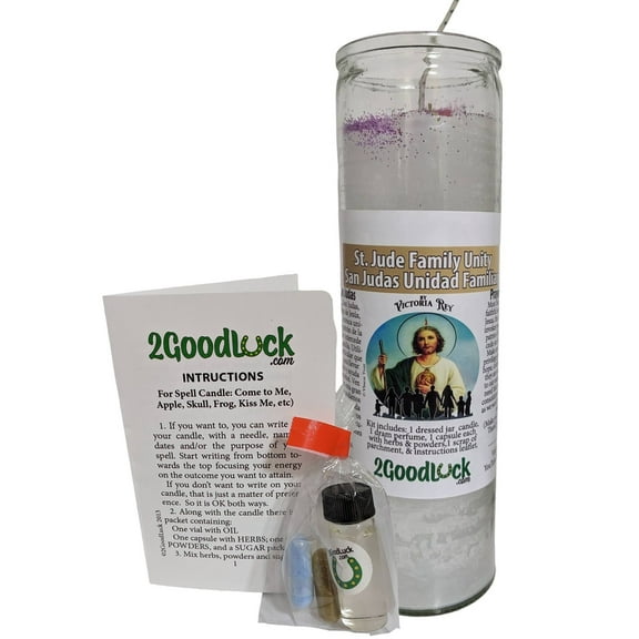 St. Jude Family Unity Dressed Candle Kit - San Judas Para La Union Familiar