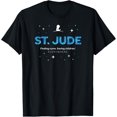 thumbnail image 1 of St. Jude "Finding Cures. Saving Children. EVERYWHERE" Space T-ShirtMen and women, White Black T-shirt, size: Extra large S-4XL, 1 of 4