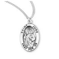 thumbnail image 1 of St. Jude Sterling Silver Medal Necklace, 1 of 10