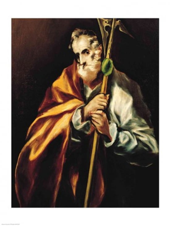 St Jude Thaddeus 1606 Canvas Art - El Greco (18 x 24)