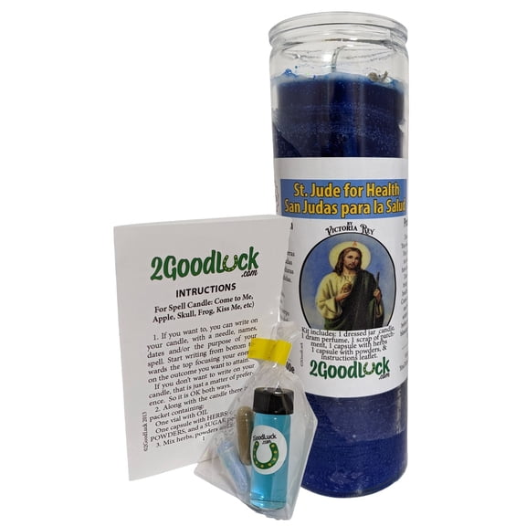 St. Jude for the Sick Dressed Candle Kit - San Judas Para Los Enfermos