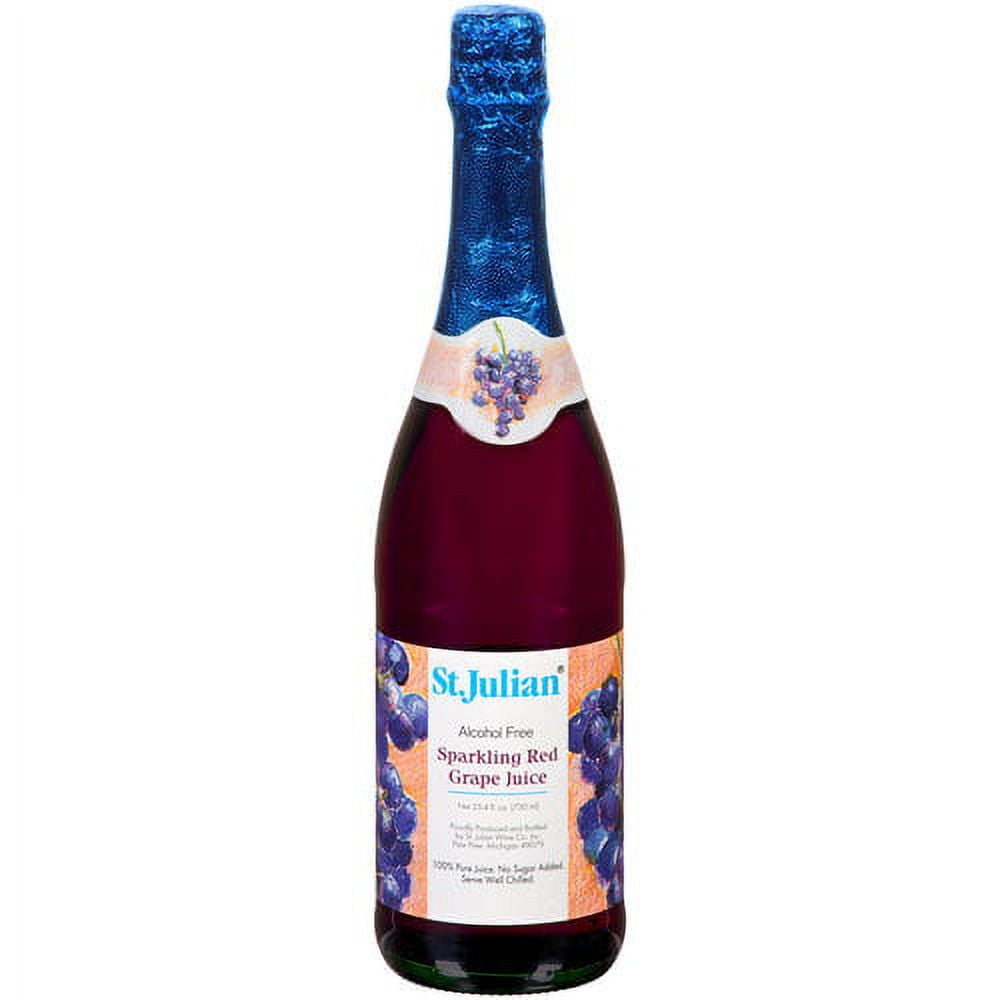 St. Julian Sparkling Red Grape Juice, 750 mL