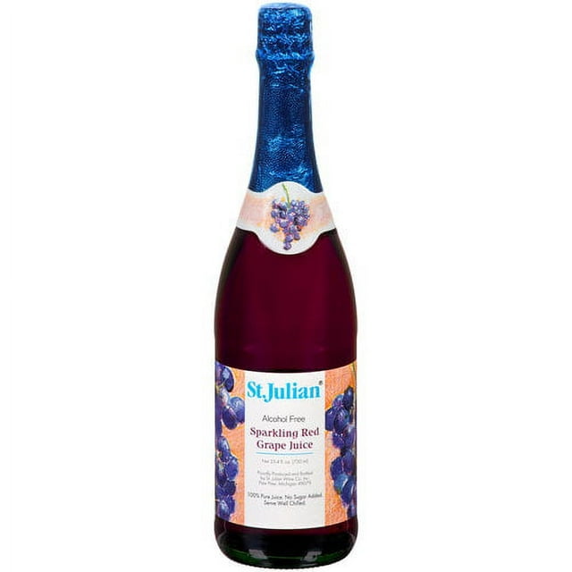 St. Julian Sparkling Red Grape Juice, 750 mL