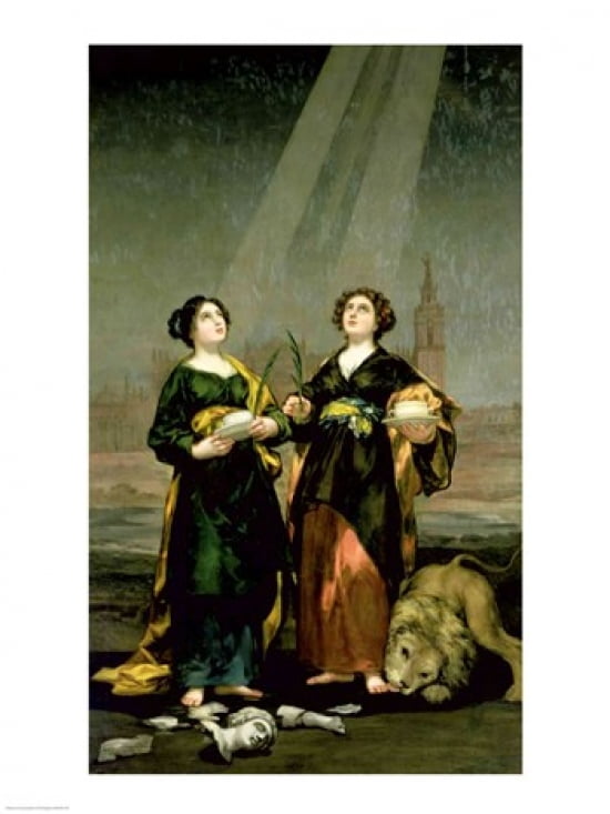 St Justina and St Rufina 1817 Canvas Art - Francisco De Goya (18 x 24)